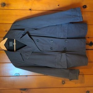 Lucky Brand Double Breasted Cotton Canvas Peacoat